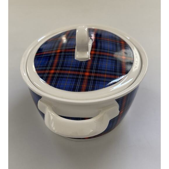 Grace's Pantry Covered‎ Casserole Dish Plaid Baker Retro MCM - Picture 4 of 10